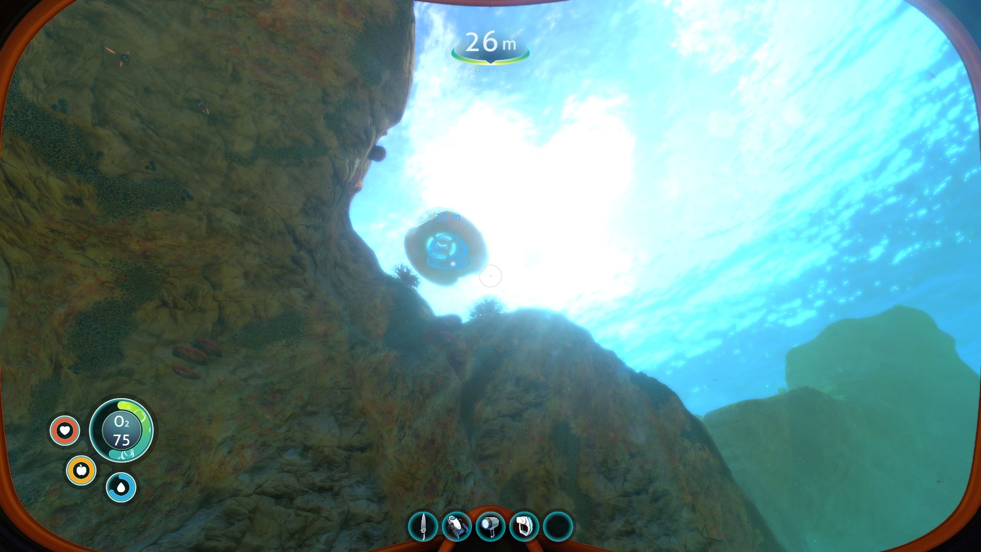 Subnautica, Lifepod 5 from Fish View